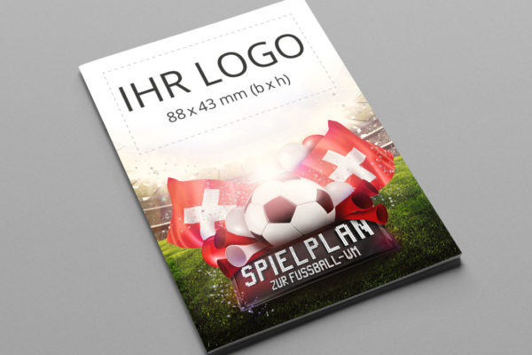 WM Faltplaner 2022 mit Logo, Motiv Teamspirit Schweiz