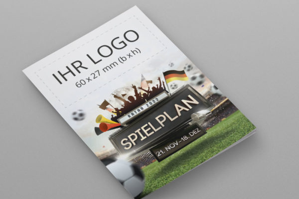 WM Pocketplaner 2022 mit eigenem Logo, Motiv Euphoria für Deutschland