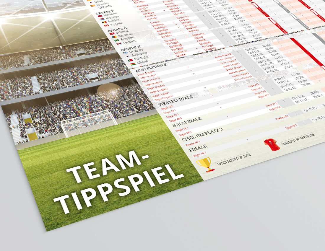 Das EM 2024 Tippspiel mit Logo für Firmen als Wandplakat