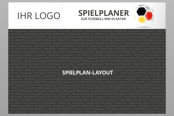 WM Wandplaner 2022 mit Logo, Motiv Dome
