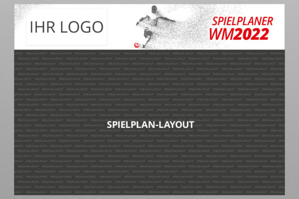 WM Wandplaner 2022 mit Logo, Motiv Player rot