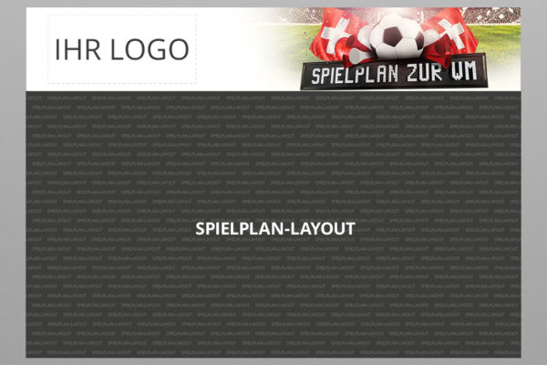 WM Wandplaner 2022 mit Logo, Motiv Teamspirit Schweiz