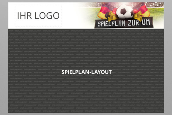 WM Wandplaner 2022 mit Logo, Motiv Teamspirit Deutschland
