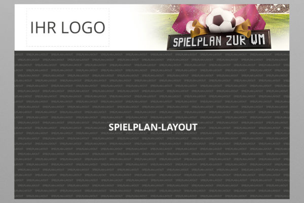 WM Wandplaner 2022 mit Logo, Motiv Teamspirit Katar